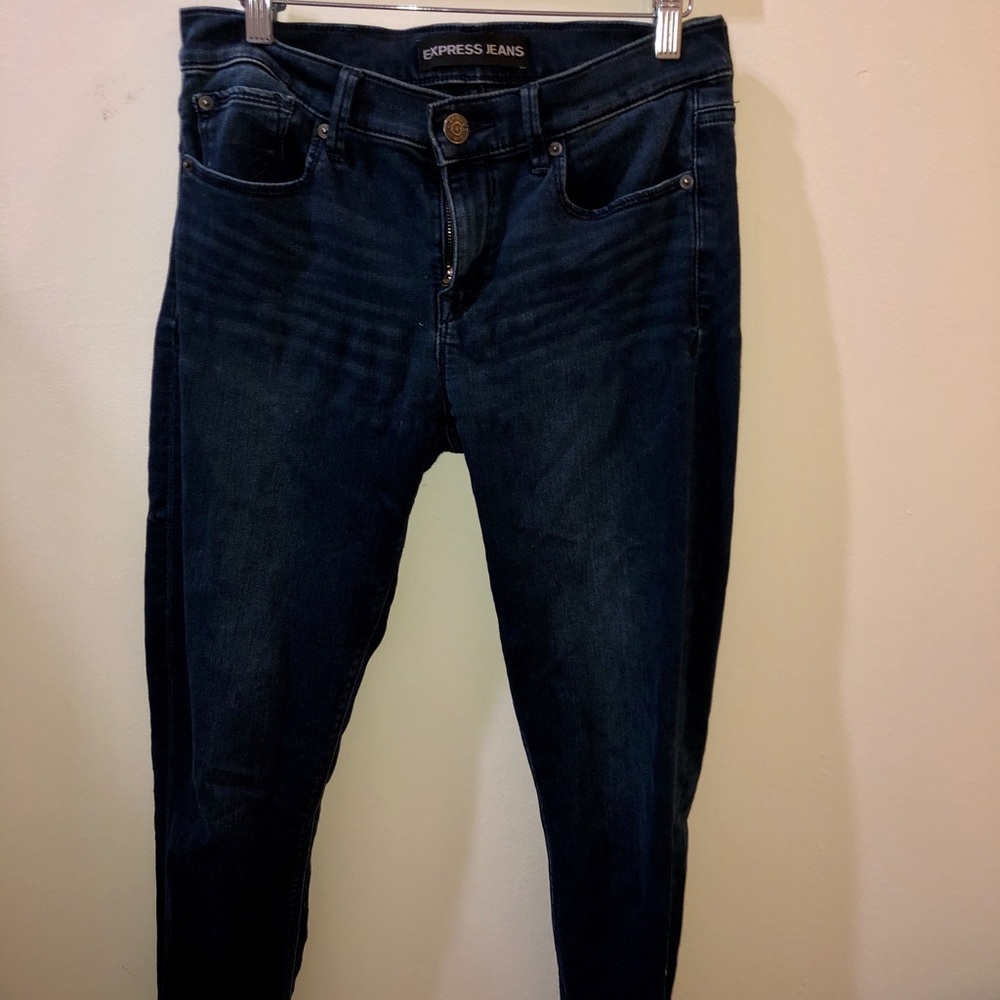 Express dark blue jeggings!